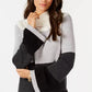 Charter Club Women's Colorblocked Sweater Black Size Petite Small