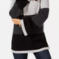 Charter Club Women's Colorblocked Sweater Black Size Petite Small