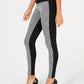 INC International Concepts Women's Petite Houndstooth Front Ponte Back Leggings Black Size 0P