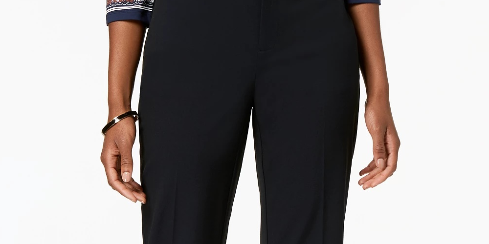 Charter Club Women's Trouser Pants Dark Green Size 14