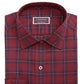 Club Room Men's Classic/Regular Fit Stretch Assorted Plaid Dress Shirts Red Size 16X34-35