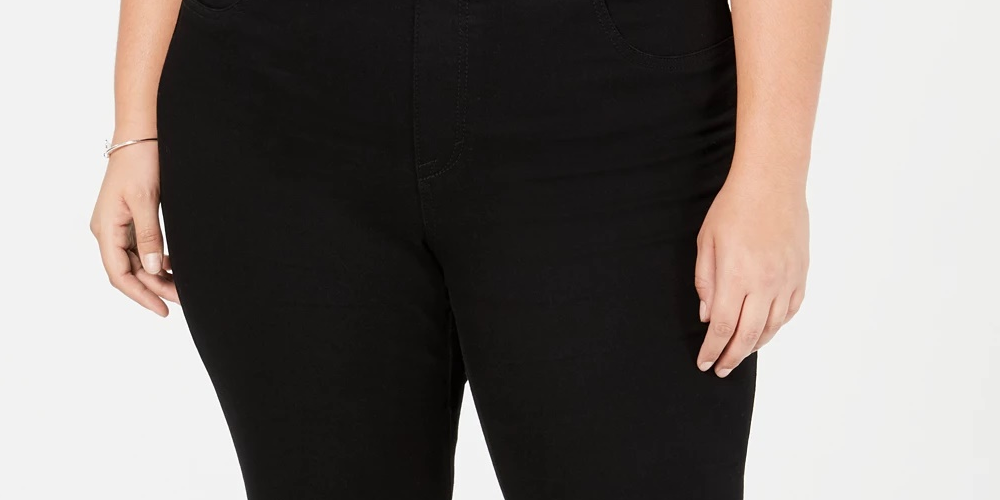 Style & Co Women's Plus Size Jeggings Black Size 24