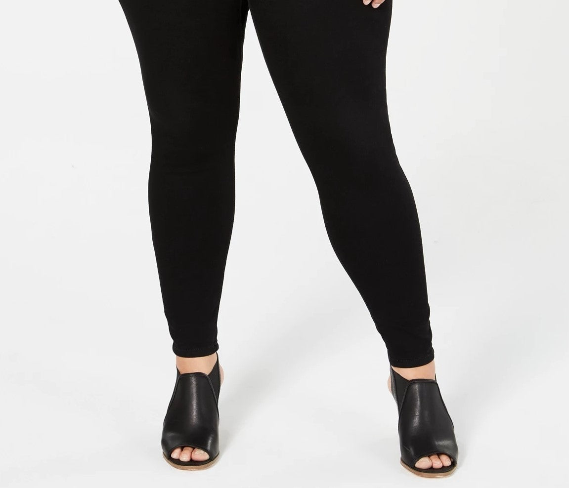 Style & Co Women's Plus Size Jeggings Black Size 24