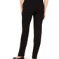 JM Collection Faux Leather Trim Ponte Knit Pants Black Size 2 Extra Large