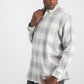 Club Room Men's Flannel Button Up Shirt Gray Size Small
