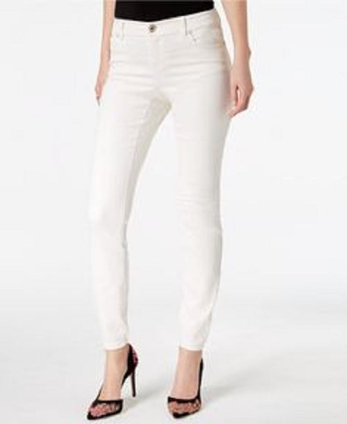 Style & Co Women's Ricky Knit Slim Jeans White Size 12
