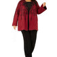 Alfani Women's Double-Knit Sweater Jacket Malbec Speckled Size X-Large