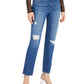 INC International Concepts Women's Curvy-Fit Boyfriend Jeans Bright Blue Size 0