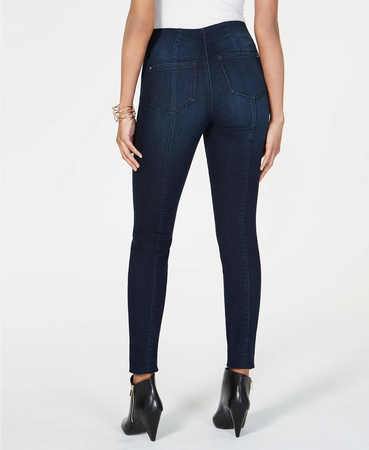 INC International Concepts Women's Petite Pull-On Skinny Jeans Blue Size 2P
