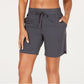 Ideology Women's 7" Woven Shorts Dark Gray Size Small