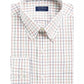 Club Room Men's Classic/Regular Fit Stretch Tattersall Dress Shirt White Size 16.5X34-35