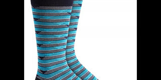 Alfani Men's Triangle Stripe Socks Navy Size Regular