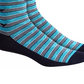 Alfani Men's Triangle Stripe Socks Navy Size Regular