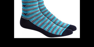 Alfani Men's Triangle Stripe Socks Navy Size Regular