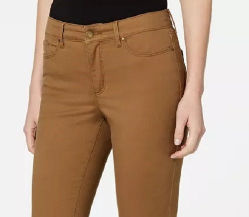 Charter Club Women's Lexington Straight-Leg Jeans Medium Brown Size 4 Small