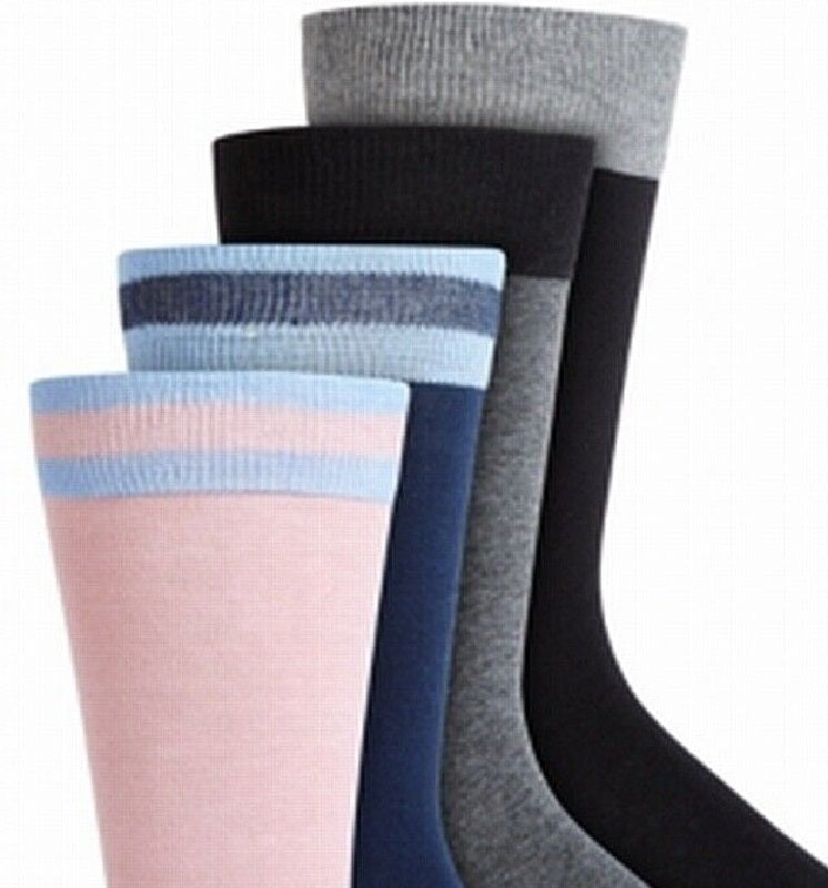 Bar III Men's 4-Pk. Socks Navy Grey Size Regular