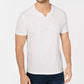 INC International Concepts Men's Ribbed Split Tee White Size X-Large
