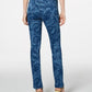 Charter Club Women's Paisley-Print Straight-Leg Jeans Blue Size 8