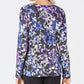 Karen Scott Women's Petite Printed 3/4-Sleeve Top Purple Size Petite X-Large