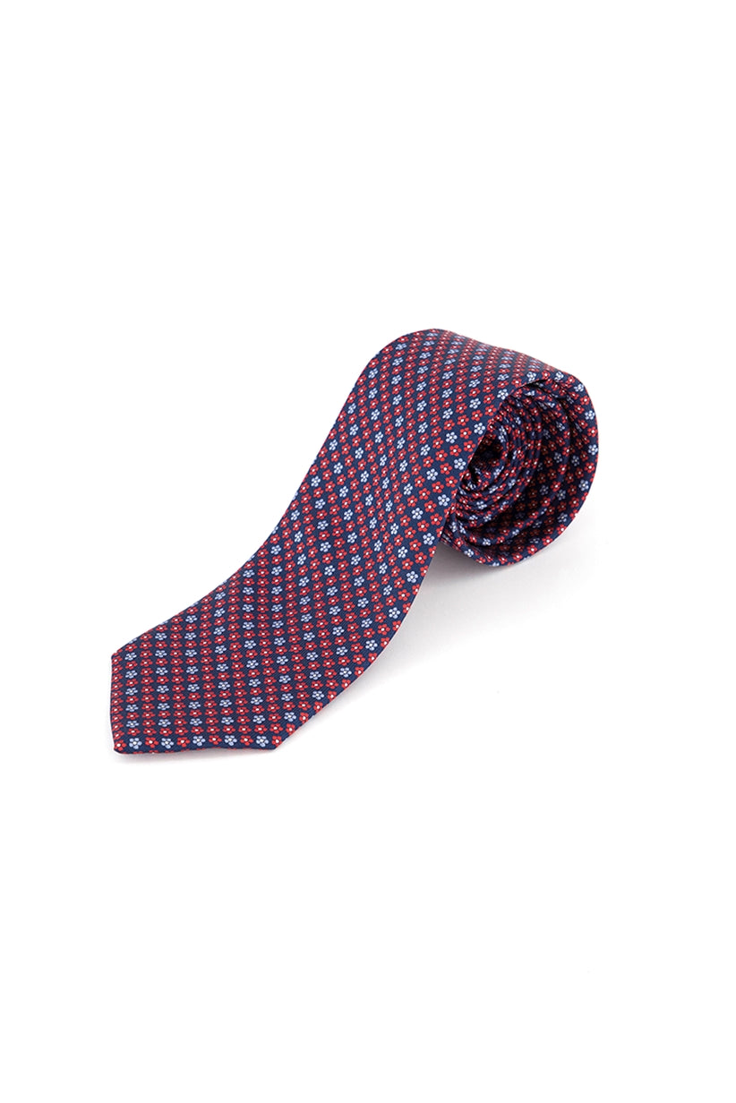 Club Room Men's Daisy Neat Tie Red Size Regular
