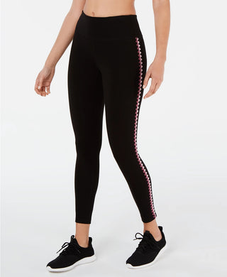 Ideology Women's Blanket Stitch Leggings Black Size X-Small