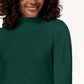 Karen Scott Women's Cotton Mock Neck Top Green Size X-Large