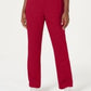 Karen Scott Women's Classic Fleece Elastic Waist Pants Red Size Large