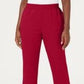 Karen Scott Women's Classic Fleece Elastic Waist Pants Red Size Large