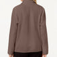 Karen Scott Women's Petite Zeroproof Fleece Jacket Brown Size Petite