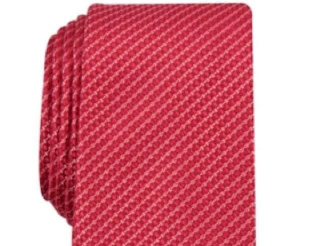 Alfani Men's Costello Mini Slim Tie Red Size Regular