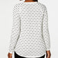 Karen Scott Women's Textured Sweater White Size Medium