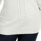 Karen Scott Women's Cable-Knit Sweater White Size X-Large