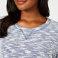 Karen Scott Women's Marled Sweatshirt Med Gray Size Small