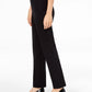 JM Collection Women's Pull On Tummy Control Slim Leg Pants Short Length Black Size Small