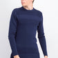 Club Room Men's Cotton Solid Textured Crew Neck Sweater Dark Blue Size Large