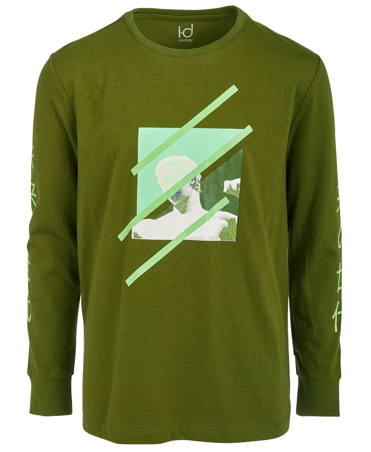 Ideology Big Boys Graphic Print T-Shirt Green Size Large