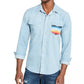 American Rag Men's Antonio Western Shirt Blue Size Small