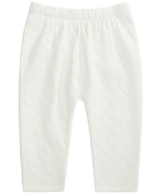 First Impressions Baby Girl's Quilted Pants White Size New Born