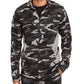 ID Ideology Men's Colorblocked Camo Jacket Black Size XXX-Large
