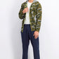 Ideology Men's Colorblocked Camo Jacket Dark Green Size XX-Large