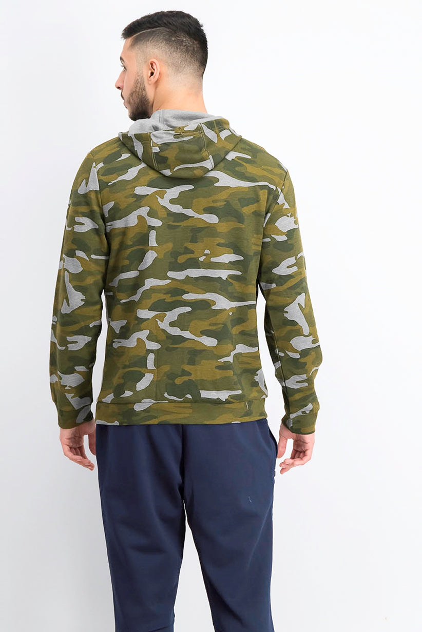 Ideology Men's Colorblocked Camo Jacket Dark Green Size XX-Large