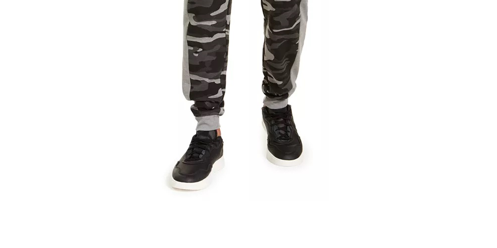 Ideology Men's Colorblocked Camo Joggers Black Size XXX Large
