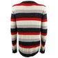 Charter Club Women's Striped Crewneck Sweater Black Combo Size Extra Large