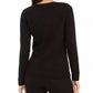 Charter Club Women's Patchwork Crewneck Sweater Black Size XX Large