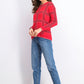 Charter Club Women's Plaid Knit Sweater Red Size Petite Medium