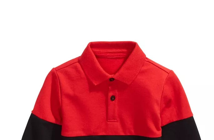 First Impressions Baby Boys Colorblocked Collared Shirt Red Size 18MOS