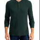 Club Room Men's Henley Shirt Green Size Small