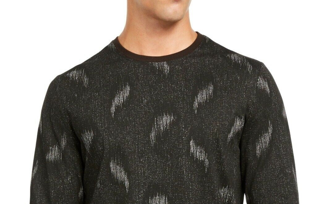 Alfani Men's Paisley Graphic Shirt Black Size Large