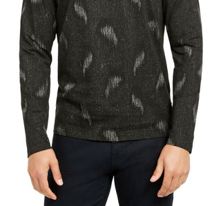 Alfani Men's Paisley Graphic Shirt Black Size Large