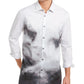 Alfani Men's Foggy Mountain Print Shirt Gray Size Medium